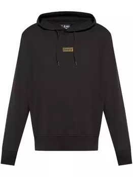 Худи из хлопка Versace Jeans Couture, черный