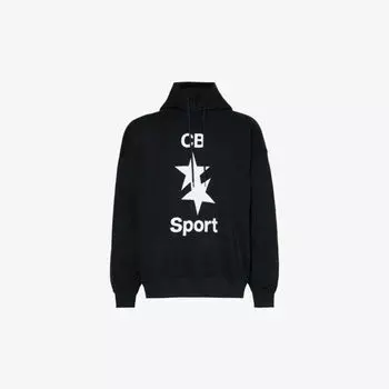 Худи из хлопкового джерси CB Sport с логотипом Cole Buxton, черный