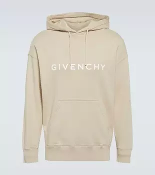 Худи из хлопкового джерси с логотипом Archetype Givenchy, бежевый