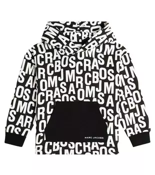 Худи из хлопкового джерси с логотипом Marc Jacobs, черный