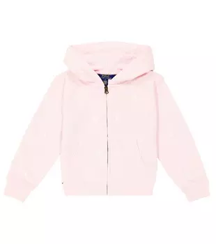 Худи из хлопкового джерси с логотипом Polo Ralph Lauren, белый