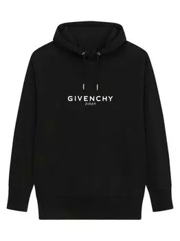 Худи из обратного флиса Givenchy, черный