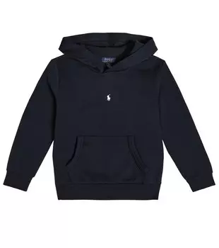 Худи из смесового хлопкового джерси Polo Ralph Lauren, синий