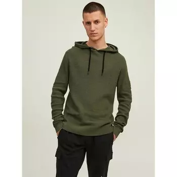 Худи Jack & Jones Classic Waffle, зеленый