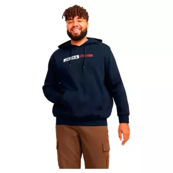 Худи Jack & Jones Corp Logo Play Plus Size, синий