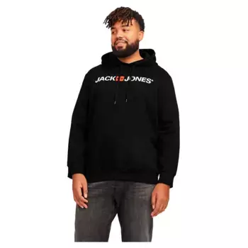 Худи Jack & Jones Corp Old Logo Plus Size, черный