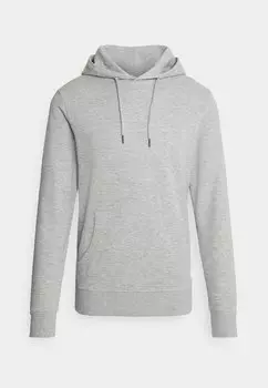 Худи Jack & Jones Jjebasic Hood, светло-серый меланж