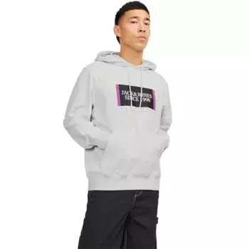 Худи Jack & Jones Lafayette Branding, серый