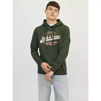 Худи Jack & Jones Logo 2 Col, зеленый
