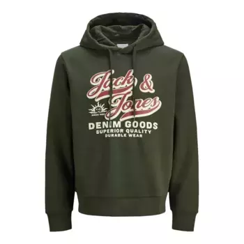 Худи Jack & Jones Logo 2 Col, зеленый