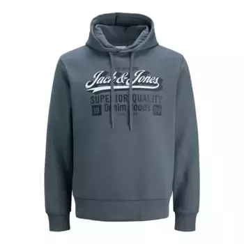 Худи Jack & Jones Logo 2 Plus Size, серый