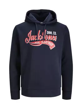 Худи Jack & Jones Logo, темно-синий