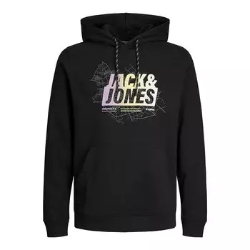 Худи Jack & Jones Map Summer Logo, черный