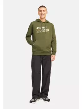 Худи Jack & Jones Outdoor, зеленый