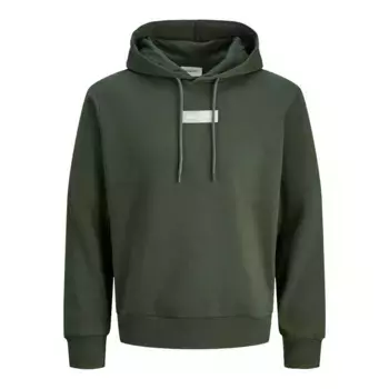 Худи Jack & Jones Pan Plus Size, зеленый