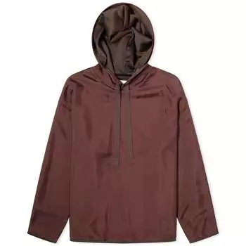 Худи Jil Sander Embroidered Popover Hoodie, цвет Espresso