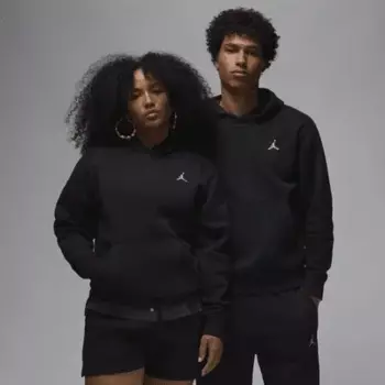 Худи Jordan Brooklyn Fleece, черный/белый