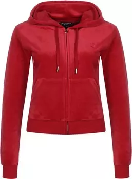 Худи Juicy Couture Zip-Up Hoodie Robertson, красный