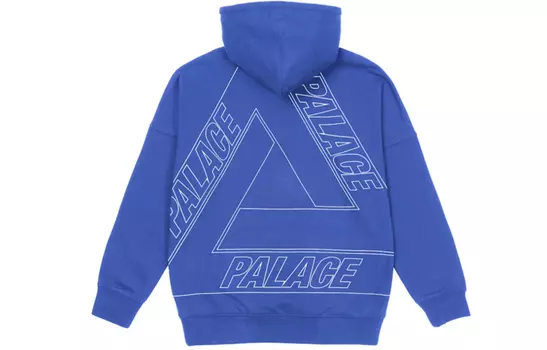 Худи Jumbo Tri Ferg Drop Shoulder Hood PALACE, Marine Blue