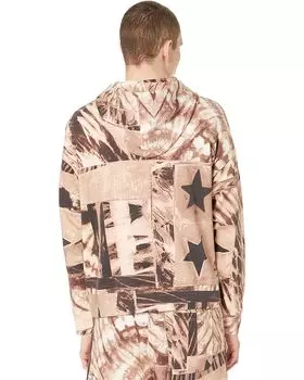 Худи Just Cavalli Festival Print Hoodie, естественный