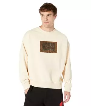 Худи Just Cavalli, Soho Crew Neck Sweatshirt with \"Just Code\"Foil Logo