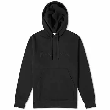 Худи Jw Anderson Logo Embroidery Popover, черный