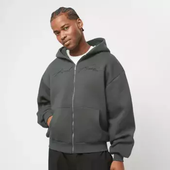 Худи Karl Kani Autograph Heavy Sweat OS Ziphoodie, серый