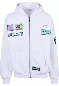 Худи Karl Kani Zip-Up Hoodie, белый