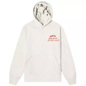 Худи Kenzo Drawn Varsity Oversize Popover, цвет Pale Grey