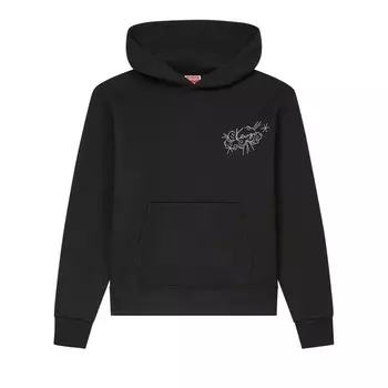 Худи Kenzo Gots Star Tiger Embroidered Classic Hoodie Black, черный