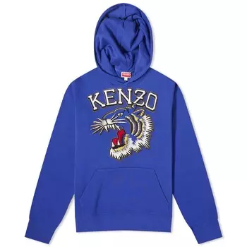 Худи Kenzo Tiger Varsity Slim Popover, цвет Deep Sea Blue