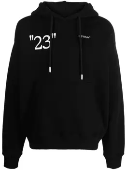 Худи Kit с текстовым принтом Off-White, черный