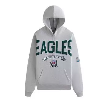 Худи Kith & '47 for the NFL: Eagles Nelson Hoodie 'Light Heather Grey', серый