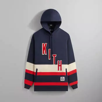 Худи Kith for the New York Rangers Skewed Delk Hoodie, черный