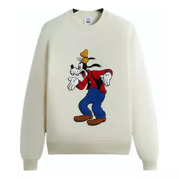 Худи KITH FW23 x Disney Mickey & Friends Astonished Goofy Vintage Crewneck 'Sandrift', бежевый