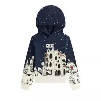Худи Kith Kids x The Grinch Scenic Williams Hoodie Nocturnal, синий