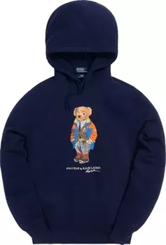 Худи Kith x Polo Ralph Lauren Fleece Hoodie 'Navy Blue', синий (Размер L)