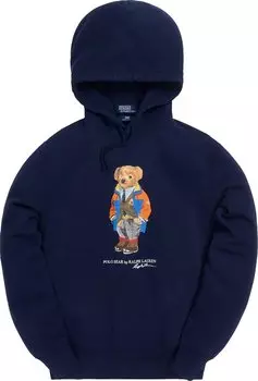 Худи Kith x Polo Ralph Lauren Fleece Hoodie 'Navy Blue', синий