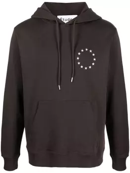 Худи Klein Europa с вышивкой Etudes, коричневый