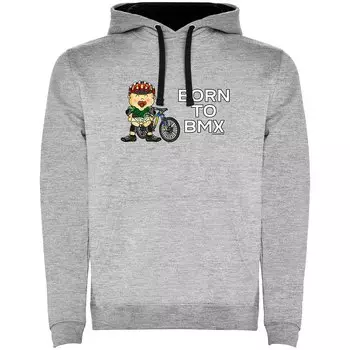 Худи Kruskis Born To BMX Two-Colour, серый