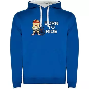Худи Kruskis Born To Ride Two-Colour, синий
