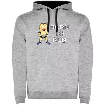 Худи Kruskis Born To Run Two-Colour, серый