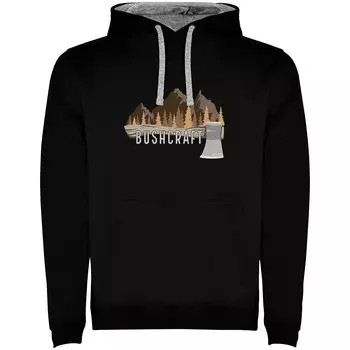 Худи Kruskis Bushcraft Bicolor, черный