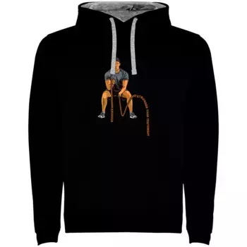 Худи Kruskis Crossfit Ropes Bicolor, черный