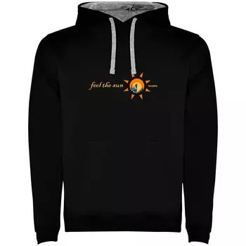 Худи Kruskis Feel The Sun Bicolor, черный