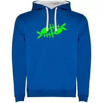 Худи Kruskis Fishbones Two-Colour, синий