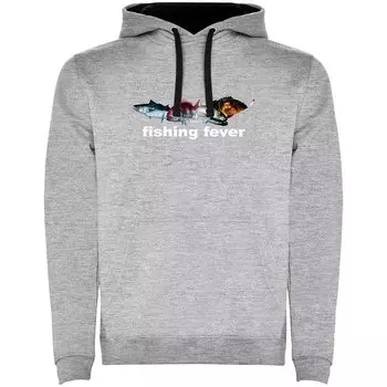 Худи Kruskis Fishing Fever Two-Colour, серый