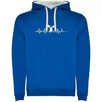 Худи Kruskis Fitness Heartbeat Two-Colour, синий