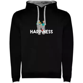 Худи Kruskis Happiness Two-Colour, черный