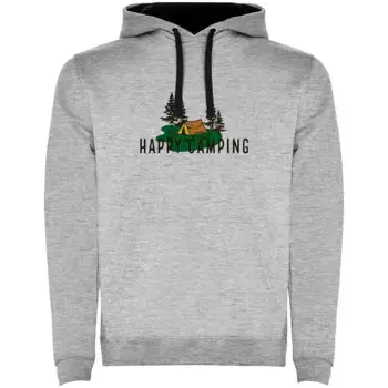 Худи Kruskis Happy Camping Two-Colour, серый